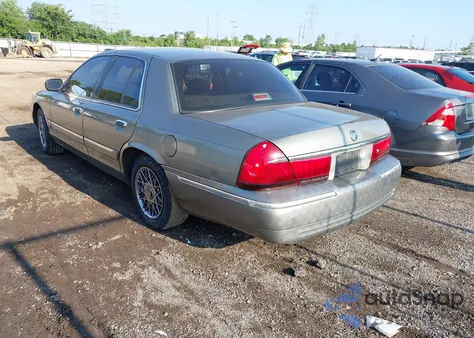 2002 Mercury Grand Marquis Gs из США, поврежденный, VIN 2MEFM74W12X627198